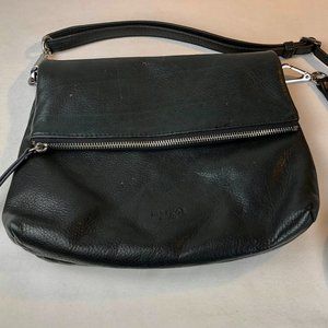 Margot New York Black Leather Crossbody Purse / Handbag
